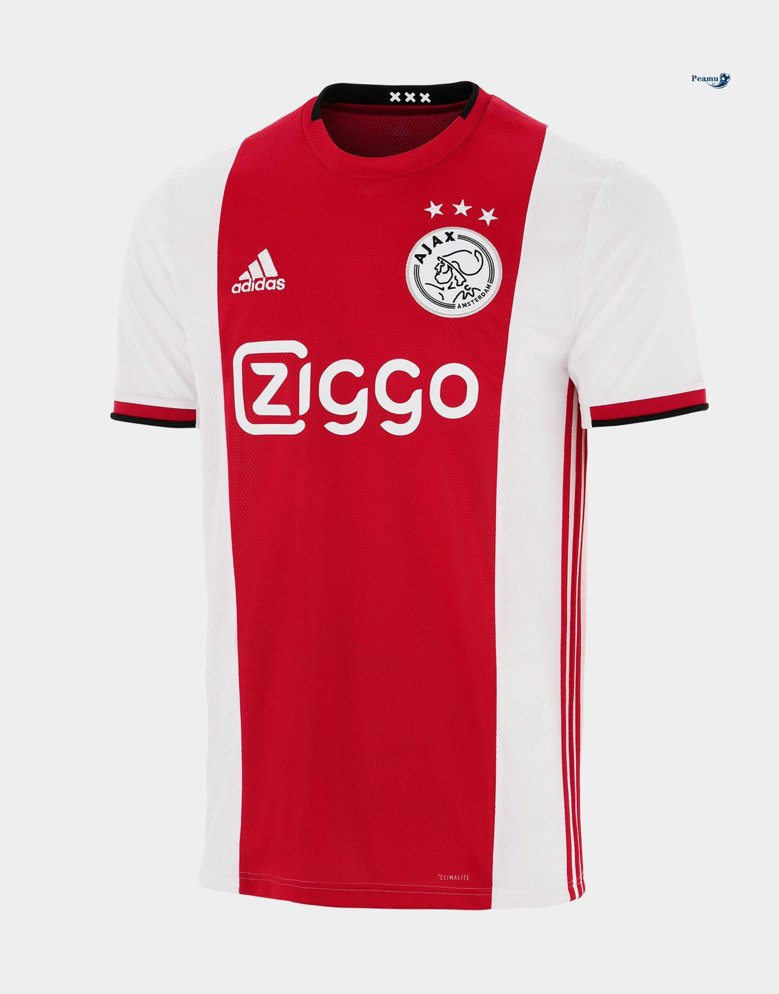 Maillot foot AFC Ajax Domicile Rouge Bianco 2019-2020