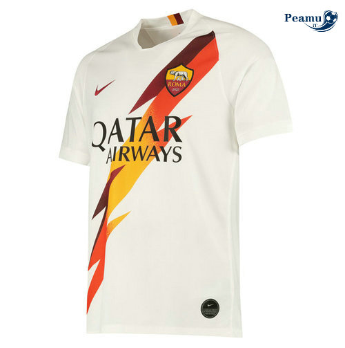 Maillot foot AS Rome Exterieur Bianco 2019-2020