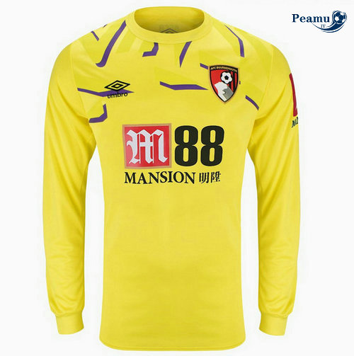 Maillot foot Bournemouth Portiere Manche Longue Jaune 2019-2020