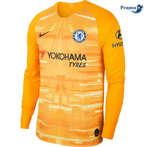 Maillot foot Chelsea Domicile Portiere Manche Longue Arancione 2019-2020