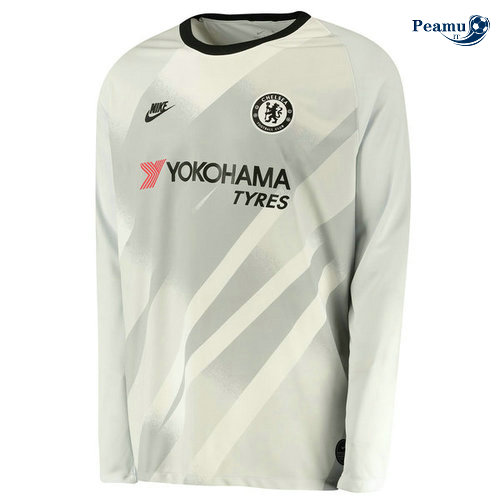 Maillot foot Chelsea Third Portiere Manche Longue Gris 2019-2020