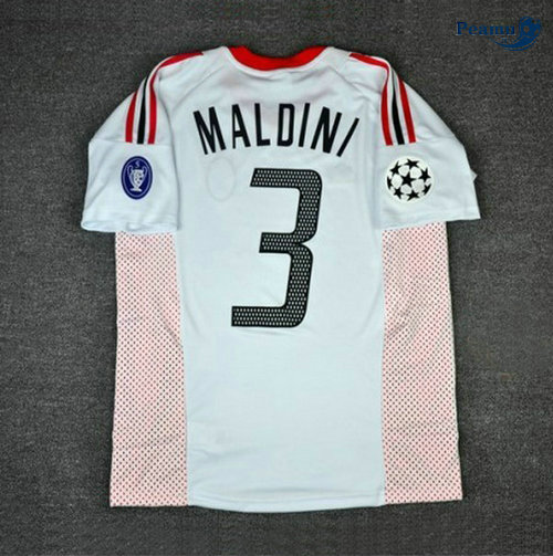 Classico Maglie AC Milan Exterieur (3 Paolo Maldini) 2002-03