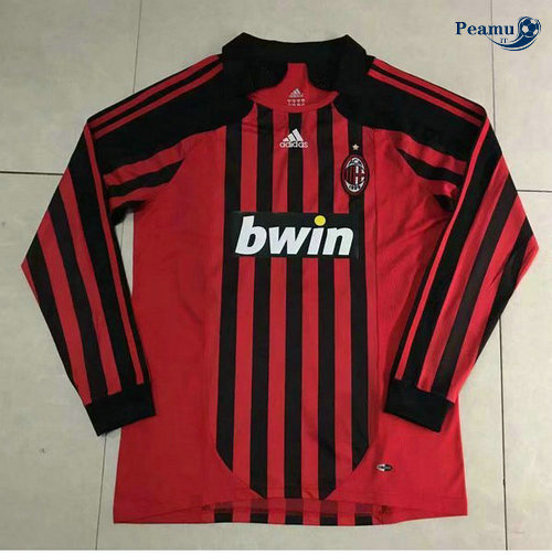 Classico Maglie AC Milan Manche Longue Domicile 2007-08