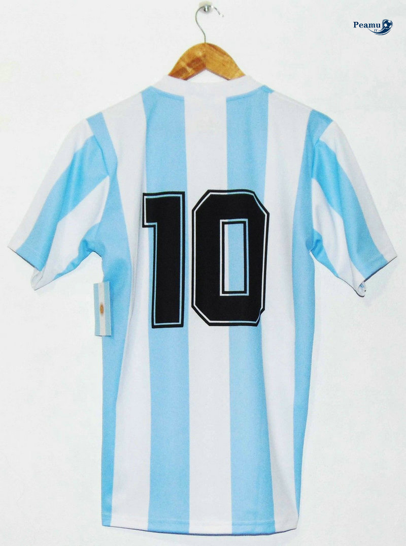 Classico Maglie Argentine Domicile (10 Maradona) 1986