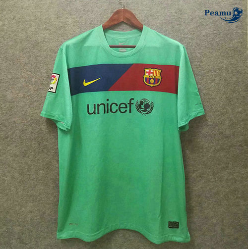 Classico Maglie Barcelone Exterieur Verde 2010-2011