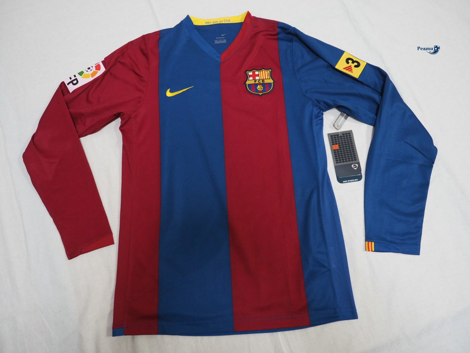 Classico Maglie Barcelone Manche Longue Domicile 2006-07