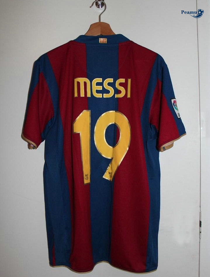 Classico Maglie Barcelone Domicile (19 Messi) 2007-2008