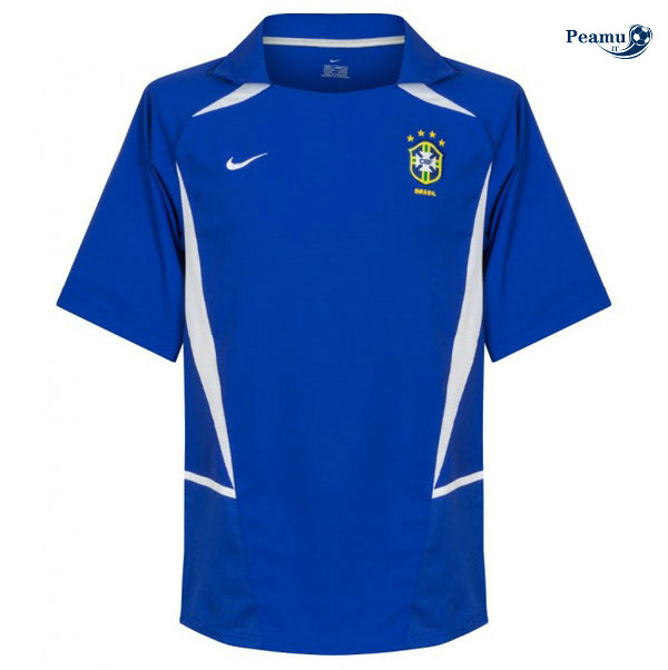 Classico Maglie Brésil Exterieur Bleu clair Coppa Del Mondo 2002