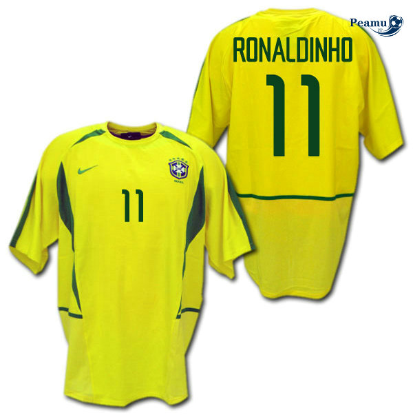 Classico Maglie Brésil Domicile (11 RONALDINHO) 2002