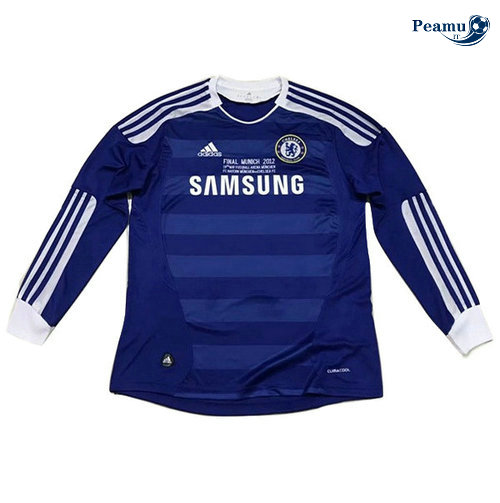 Classico Maglie Chelsea Manche Longue Bleu clair 2011-2012