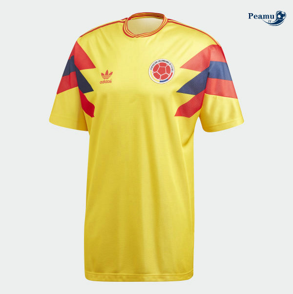 Classico Maglie Colombie Jaune Coppa Del Mondo 1990