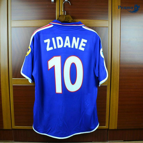 Classico Maglie France Domicile (10 Zidane) Coppa Europa 2000