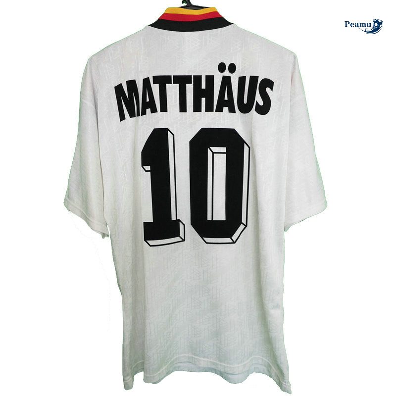 Classico Maglie Allemagne Domicile Bianco (10 Matthaus) 1994