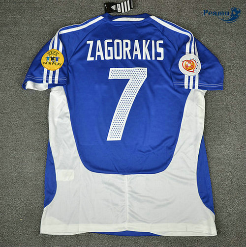 Classico Maglie Grèce Domicile Bleu clair/Bianco Zagorakis Charisteas 2004