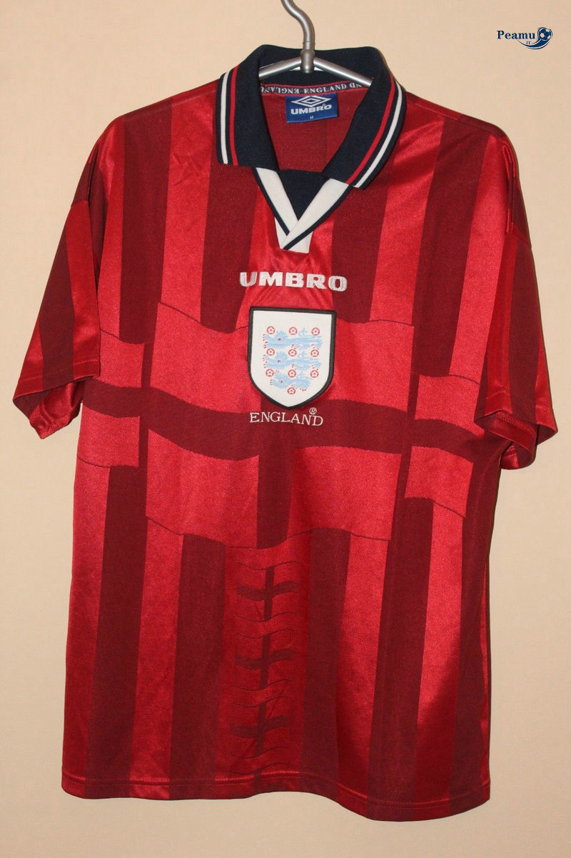 Classico Maglie Angleterre Exterieur Rouge Coppa Del Mondo 1998