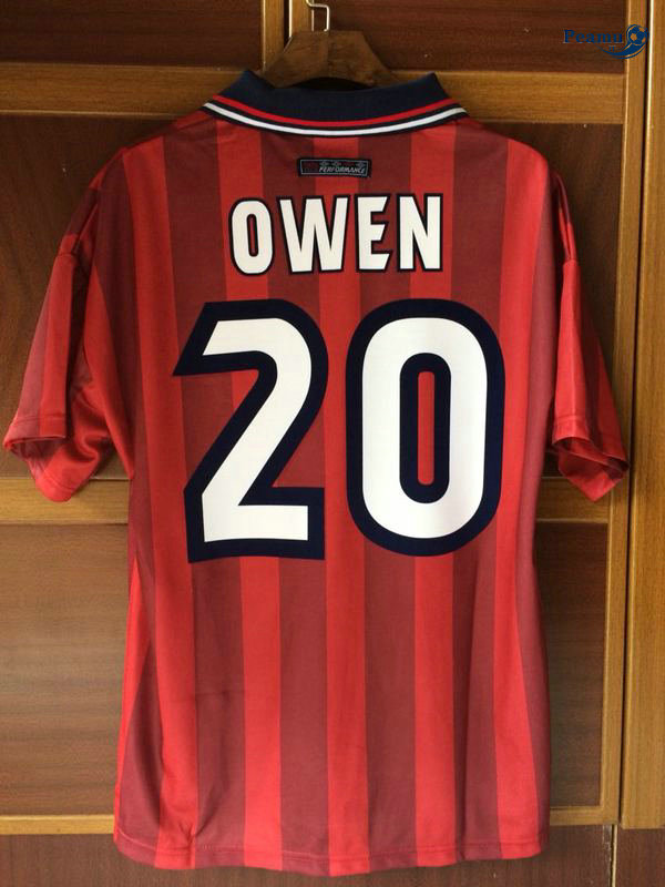 Classico Maglie Angleterre Exterieur Rouge (20 Owen) Coppa Del Mondo 1998