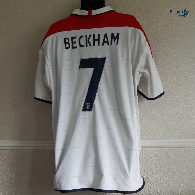 Classico Maglie Angleterre Domicile (7 BECKHAM) 2004 Coppa Del Mondo