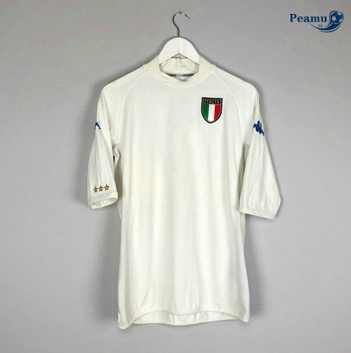 Classico Maglie Italie Exterieur Bianco Coppa Del Mondo 2002