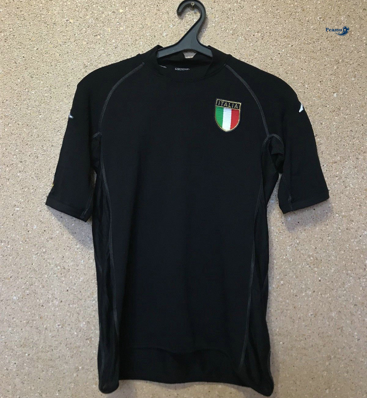 Classico Maglie Italie Portiere Noir Coppa Del Mondo 2002