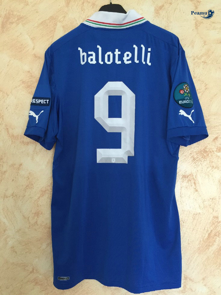 Classico Maglie Italie Domicile (9 Balotelli) 2012-2013