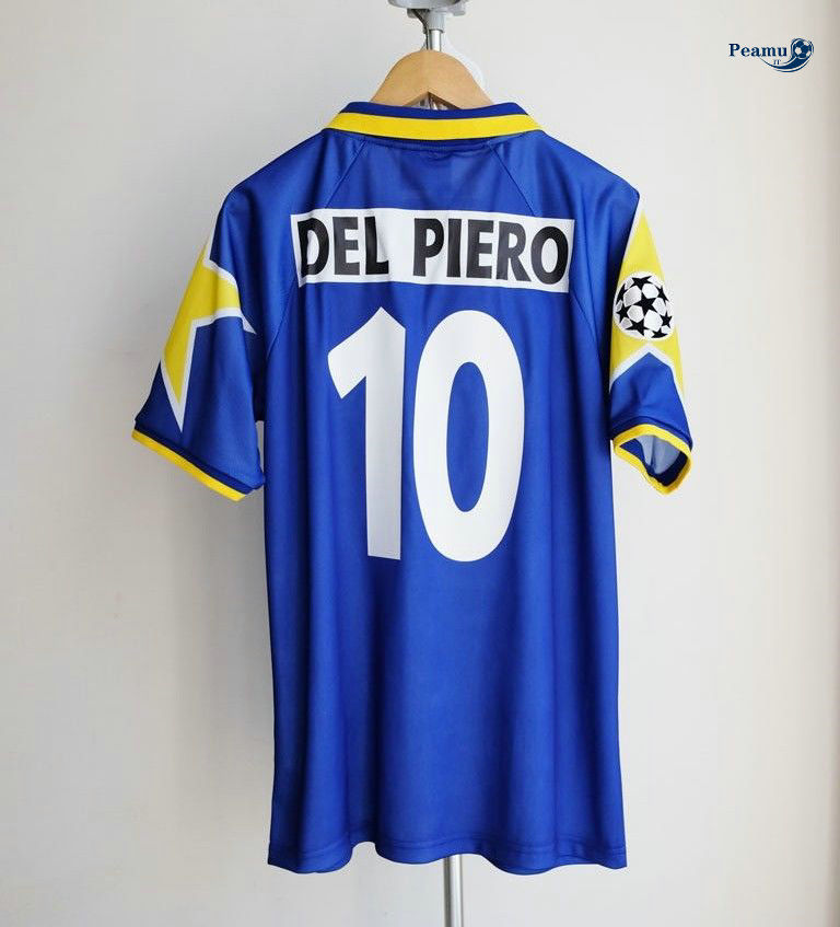 Classico Maglie Juventus Exterieur Bleu clair (10 Del Piero) 1995-96 Champions League