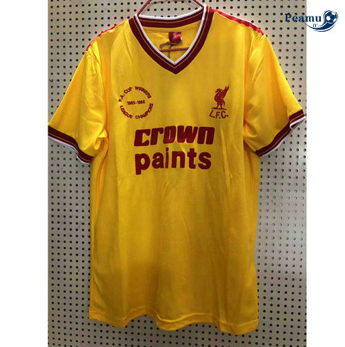 Classico Maglie Liverpool Exterieur Jaune 1985-1986