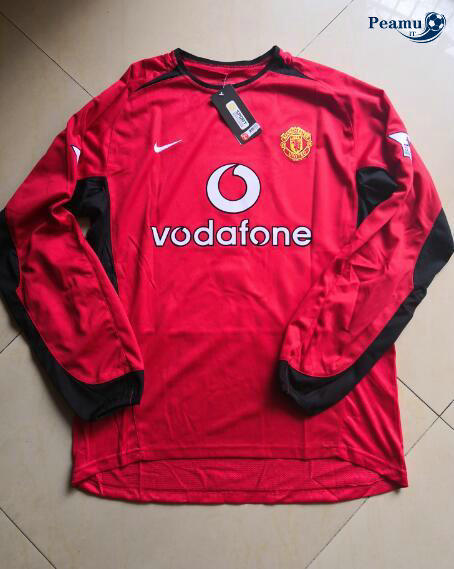 Classico Maglie Manchester United Manche Longue Domicile 2002-03
