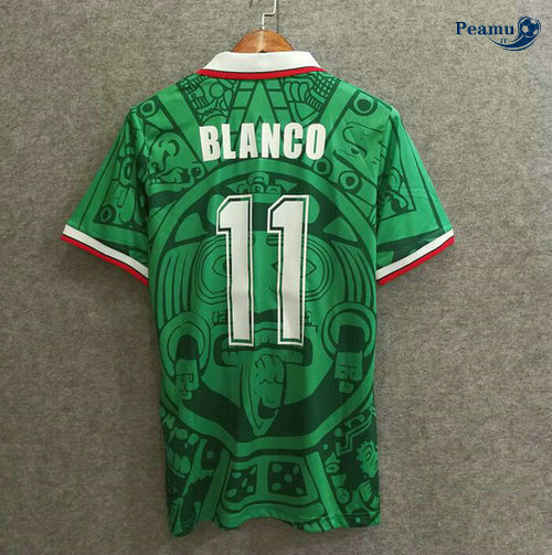 Classico Maglie Mexique Domicile Verde (11 Biancoo) 1998
