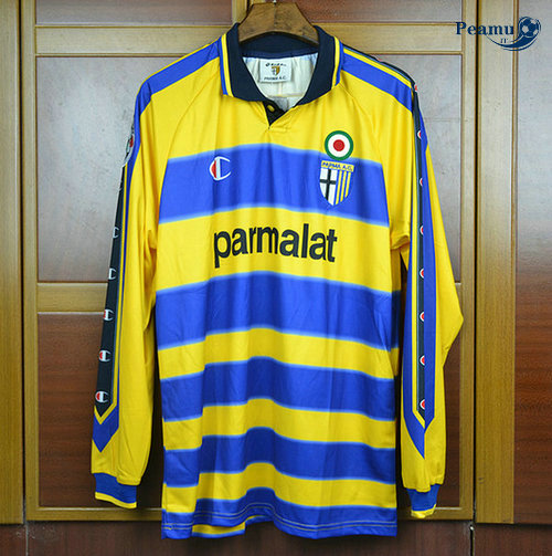 Classico Maglie Parme Calcio Manche Longue Domicile 1999-00