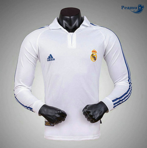 Classico Maglie Real Madrid Domicile Manche Longue 2001-02