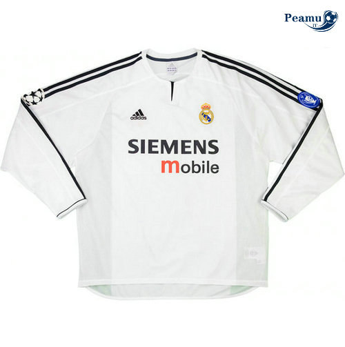 Classico Maglie Real Madrid Domicile Manche Longue 2003-04