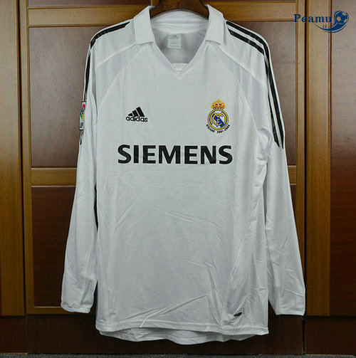 Classico Maglie Real Madrid Manche Longue Domicile 2005-06