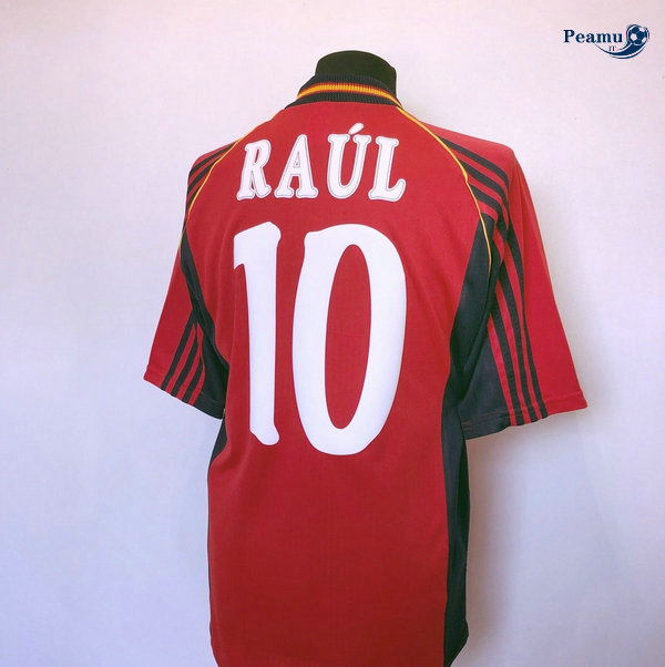 Classico Maglie Espagne Domicile (10 Raul) Coppa Del Mondo 1998