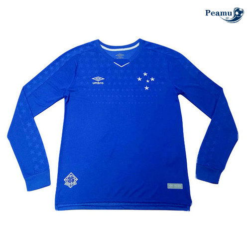 Maillot foot Cruzeiro Domicile Manche Longue Bleu clair 2019-2020