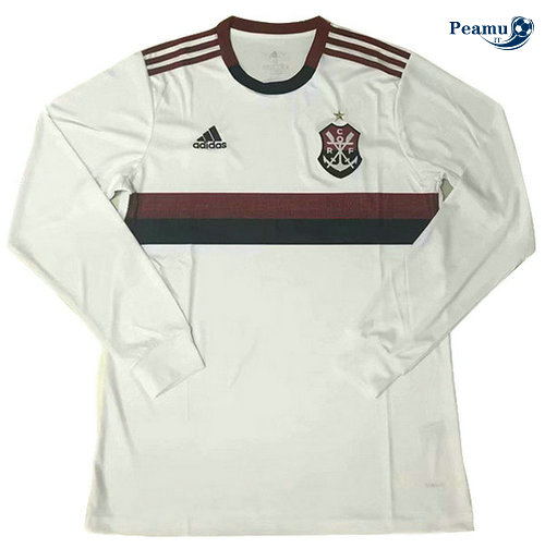 Maillot foot Flamengo Exterieur Manche Longue Bianco 2019-2020