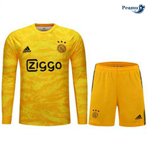 Ajax Portiere Manche Longue Jaune 2019-2020