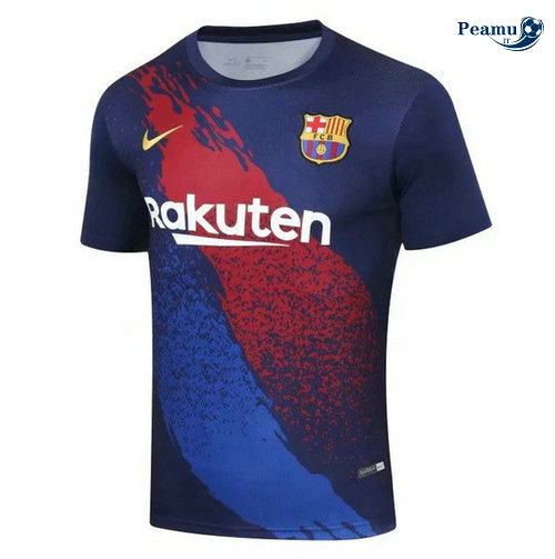 Kit Maillot Entrainement Barcelone + Pantalon Bleu navy 2019-2020