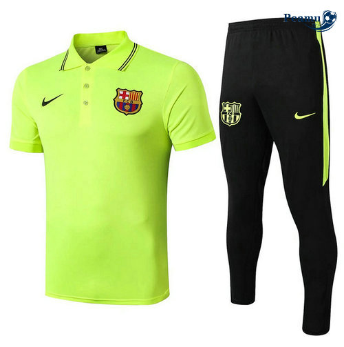 Kit Maillot Entrainement POLO Barcelone + Pantalon Verde 2019-2020