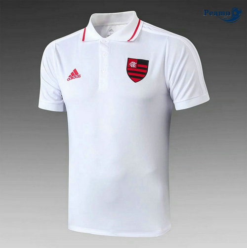 Kit Maillot Entrainement POLO Flamengo RJ + Pantalon Bianco 2019-2020