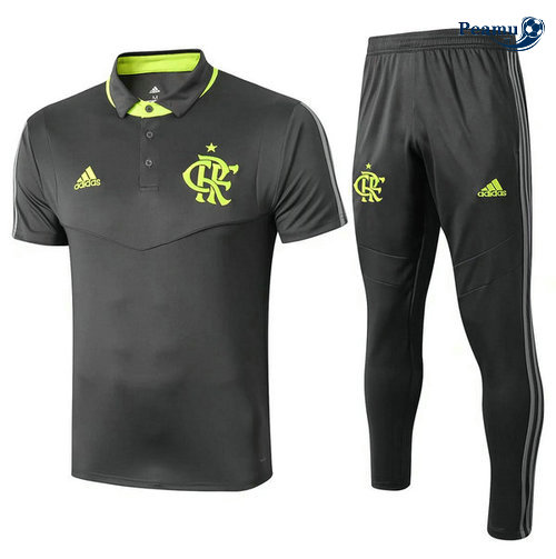 Kit Maillot Entrainement POLO Flamengo + Pantalon Noir 2019-2020