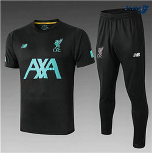 Kit Maillot Entrainement Liverpool + Pantalon Noir 2019-2020 M032