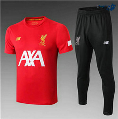 Kit Maillot Entrainement Liverpool + Pantalon Rouge/Noir 2019-2020