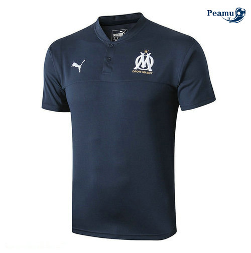 Kit Maillot Entrainement Marseille + Pantalon Bleu navy 2019-2020