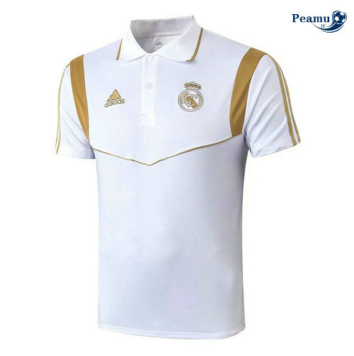 Kit Maillot Entrainement POLO Real Madrid + Pantalon Bianco 2019-2020