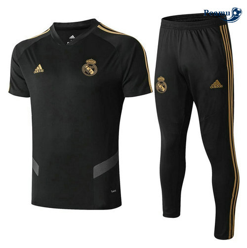 Kit Maillot Entrainement Real Madrid + Pantalon Noir 2019-2020