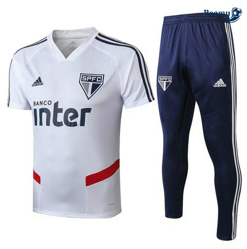 Sao Paulo Tracksui Bianco/Bleu clair 2019-2020