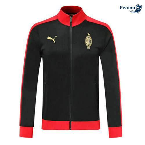 Veste foot AC Milan Noir/Rouge 2019-2020 M002