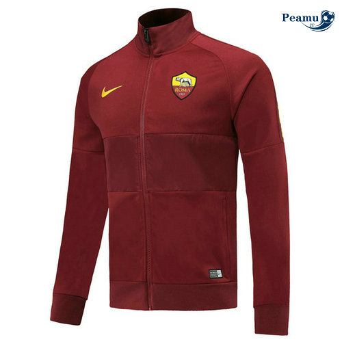 Veste foot AS Rome Jujube Rouge 2019-2020