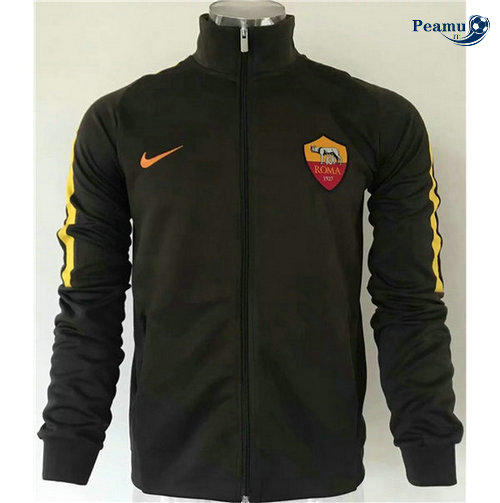 Veste foot Roma Noir/Jaune 2019-2020