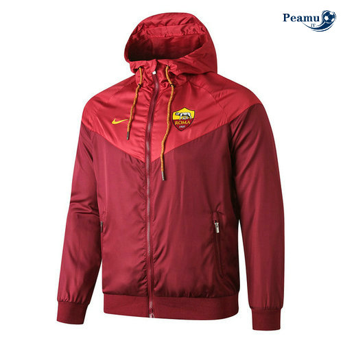 Giacca A Vento AS Rome Rouge/Bleu navy 2019-2020